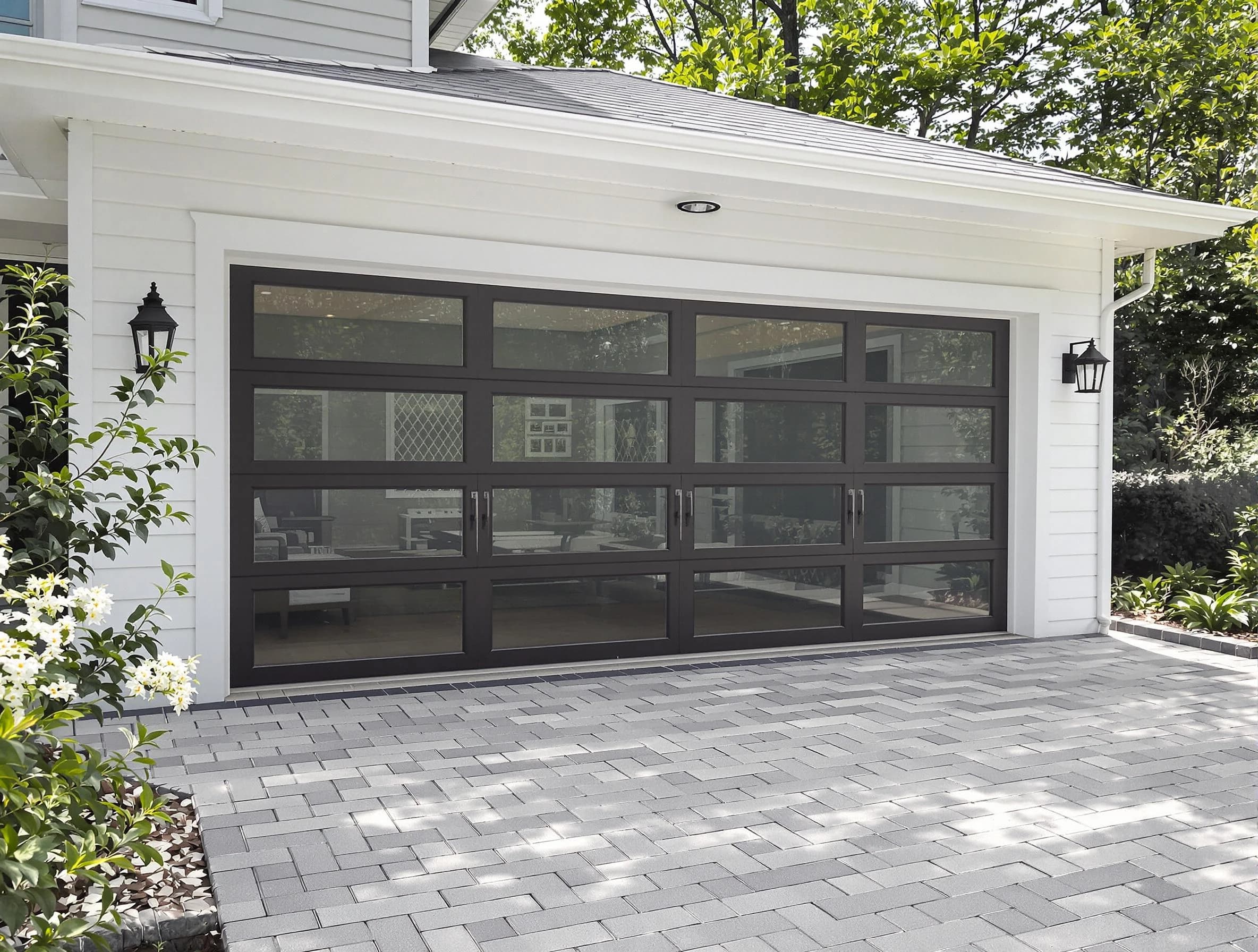 Hanceville Garage Door Repair design specialist presenting custom garage door options to Hanceville homeowner