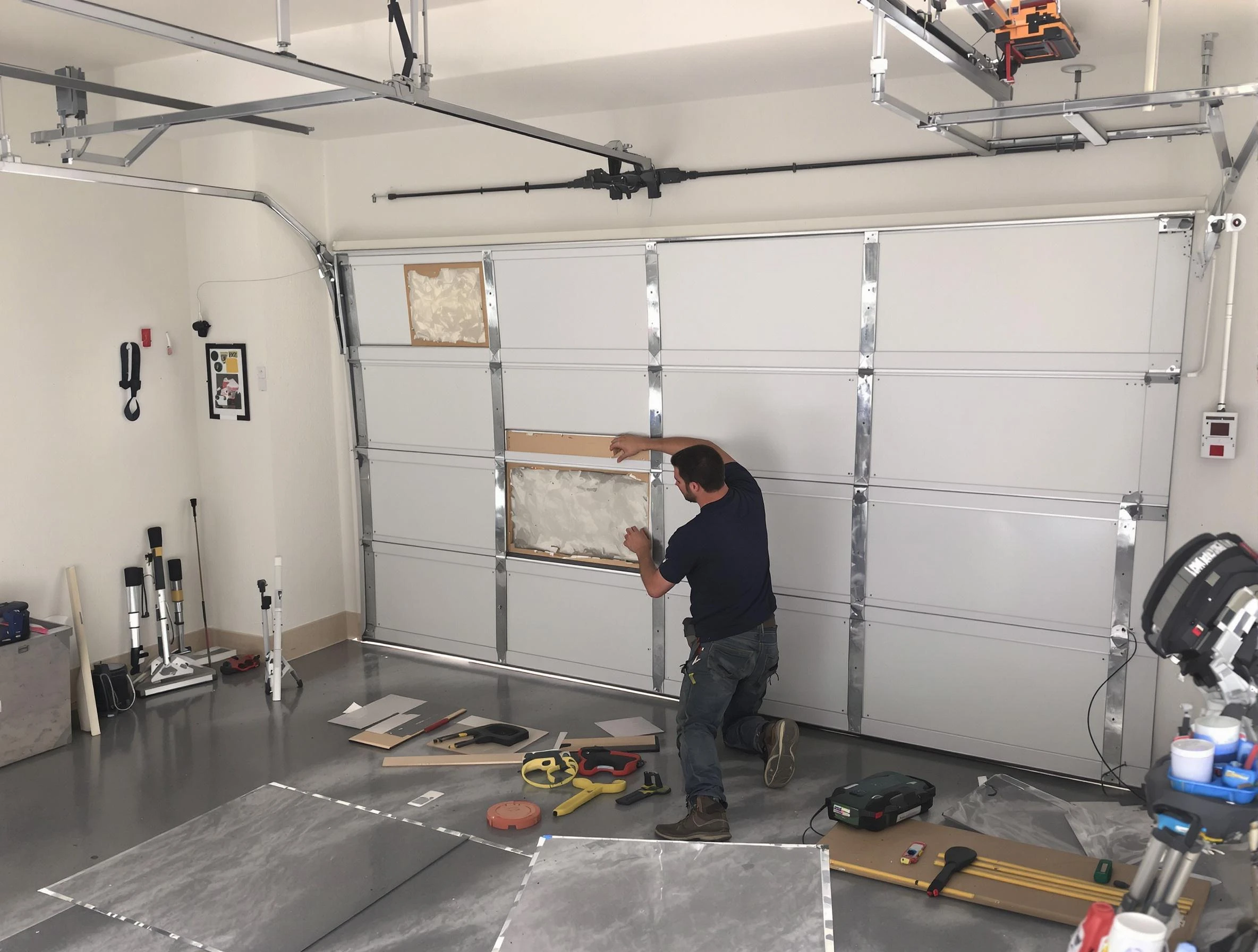 Garage Door Panel Repair in Hanceville