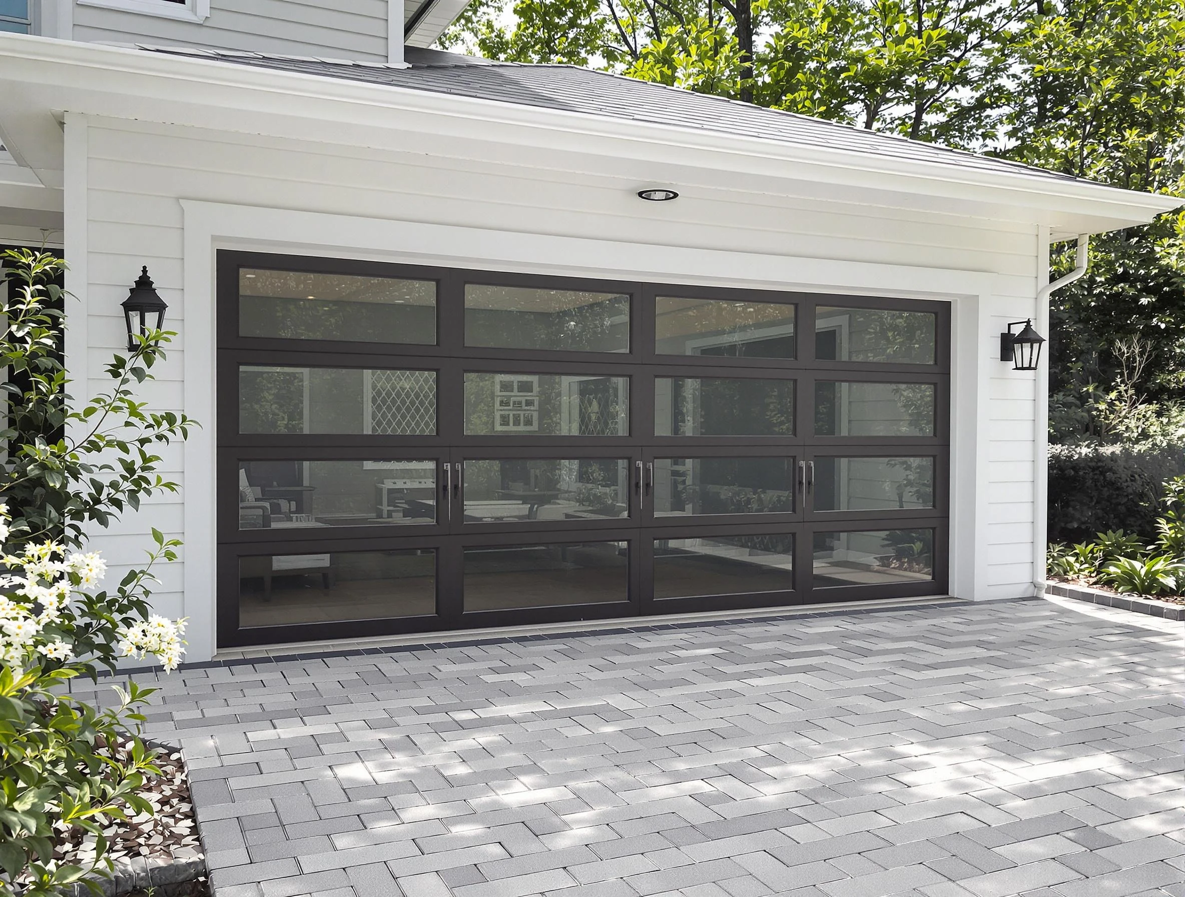 Hanceville Garage Door Repair design specialist presenting custom garage door options to Hanceville homeowner