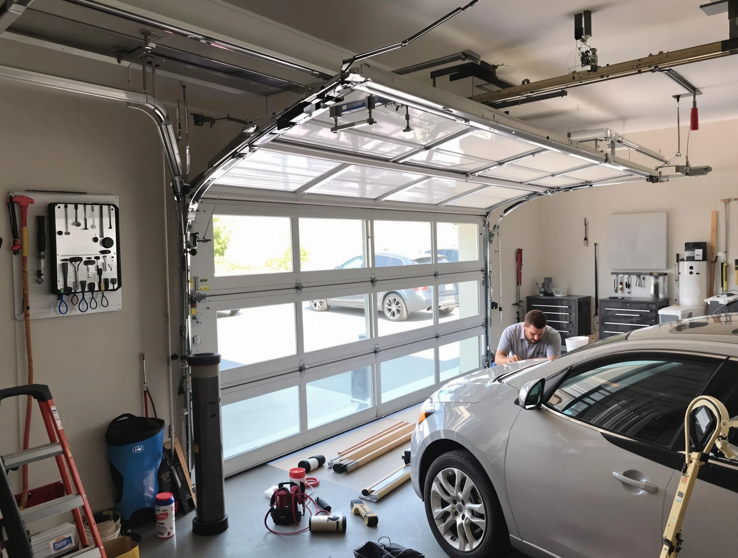 Garage door noise reduction service by Hanceville Garage Door Repair in Hanceville
